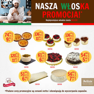 PROMOCJA ciasta DELIZIE 05.2025 reklama FB